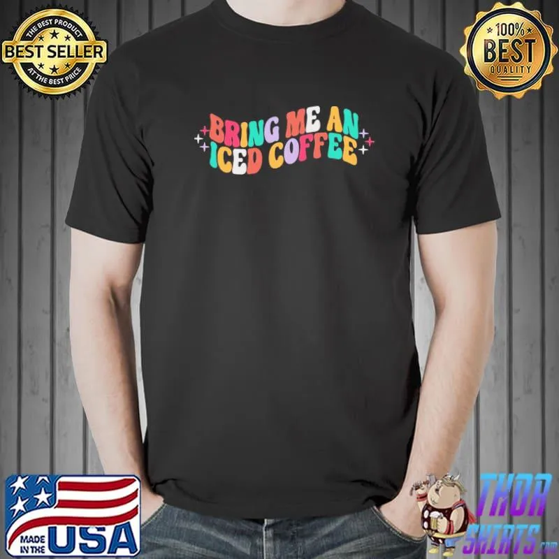 Coffee with rainbow inside colorful shirt