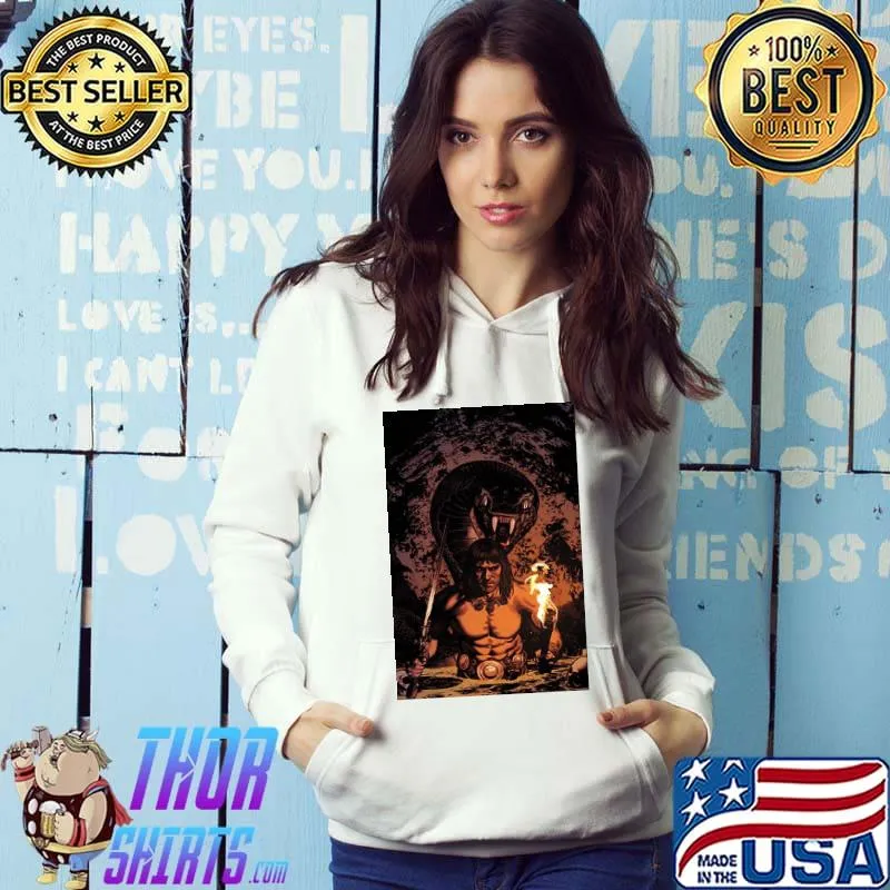 Conan The Barbarian Fire And Snack Shirt Hoodie