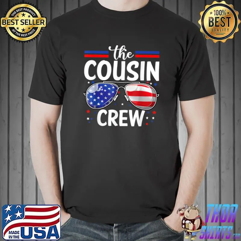 Cousin Crew 4th of July Patriotic American Family Matching T-Shirt