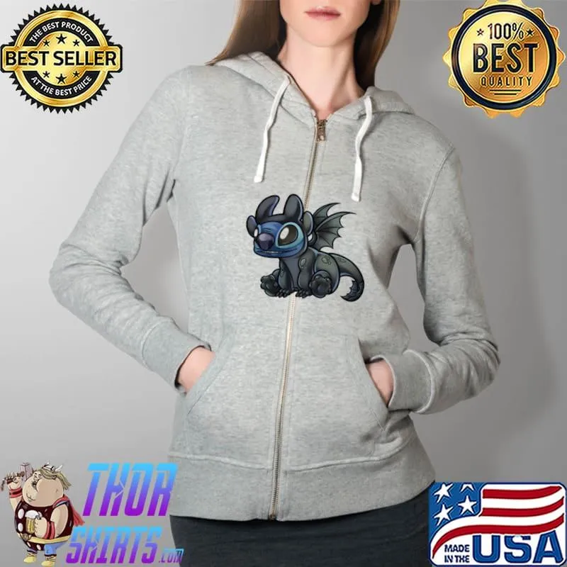 Cute chibI stitch how to train your dragon s Full Zip Hooded