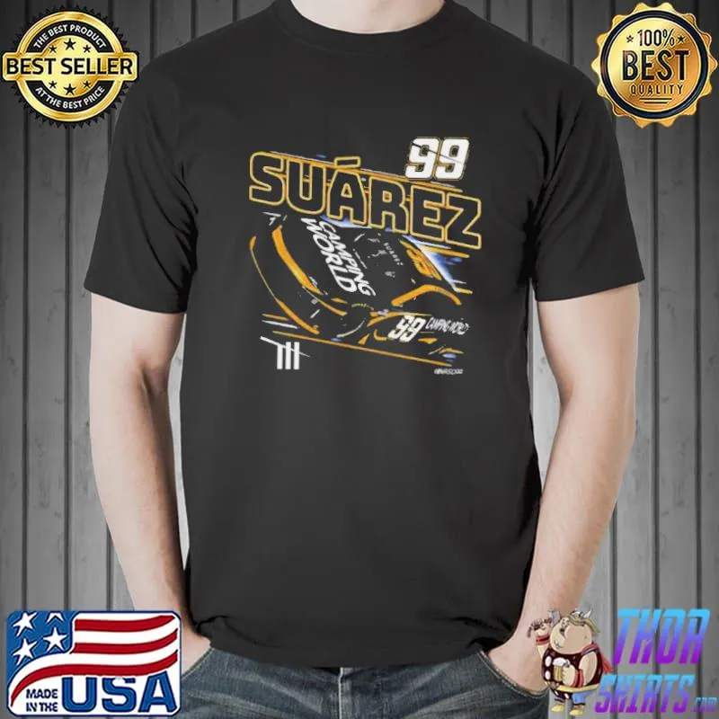 Daniel suárez checkered flag qualifying shirt