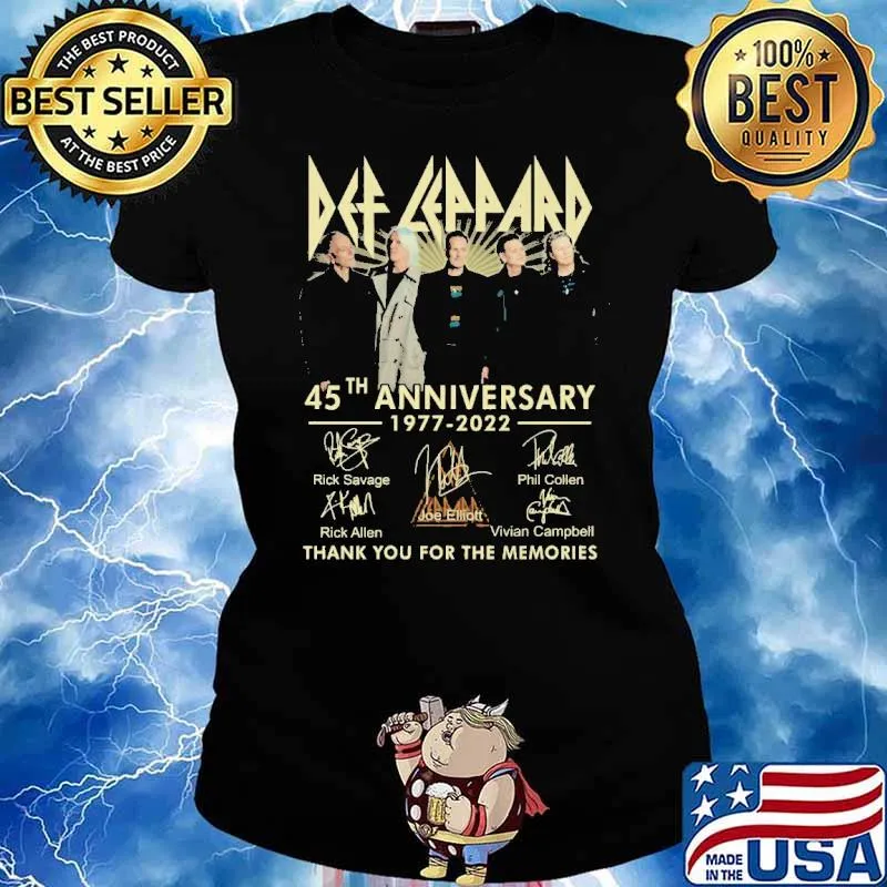 Def Leppard 45th Anniversary Shirt Ladies tee