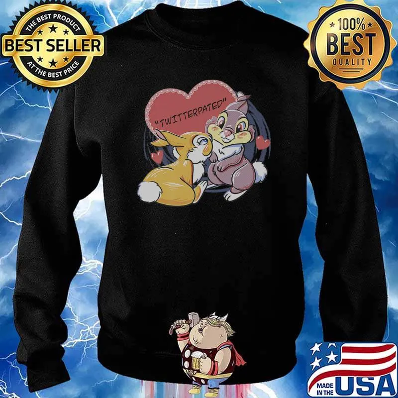 Disney Bambi Thumper & Miss Bunny Valentine's Day Premium T-Shirt Sweater