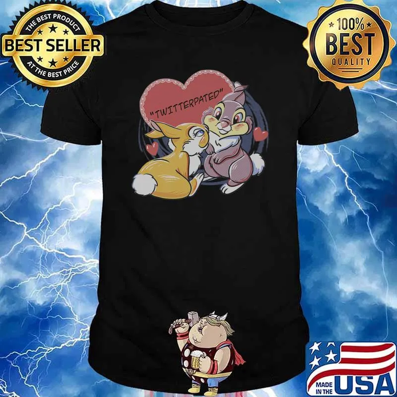 Disney Bambi Thumper & Miss Bunny Valentine's Day Premium T-Shirt