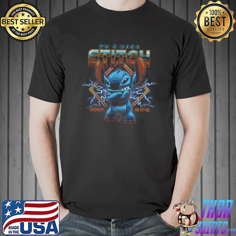 Disney Lilo & Stitch Folded Arms Rock Poster T-Shirt Unisex