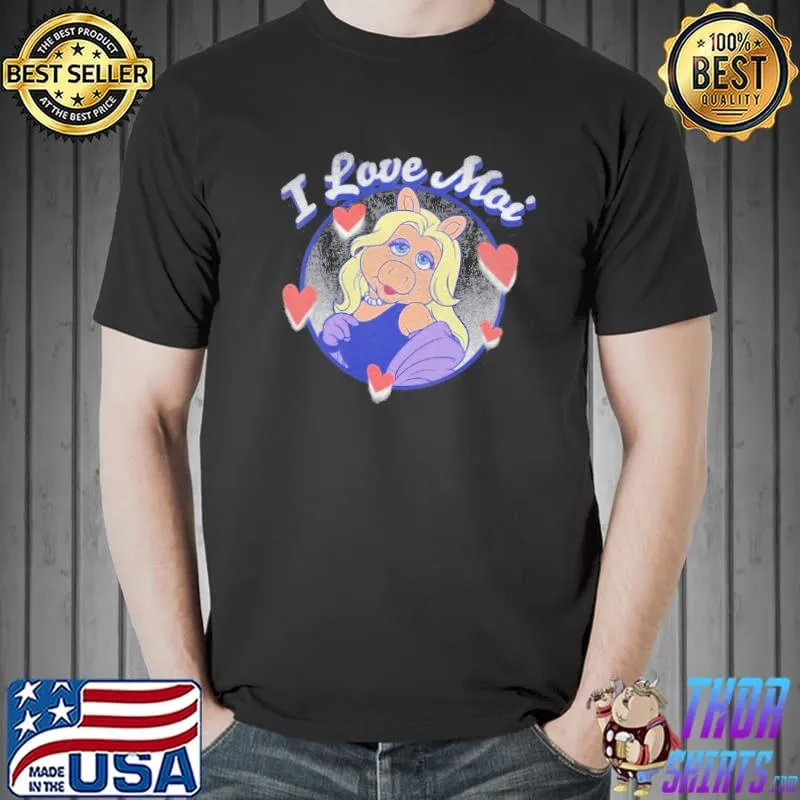 Disney Valentines day muppets miss piggy I love moI shirt
