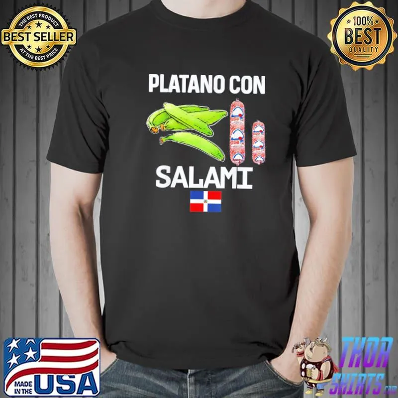 Dominicana flag rd dominican republic food mangu plantain shirt