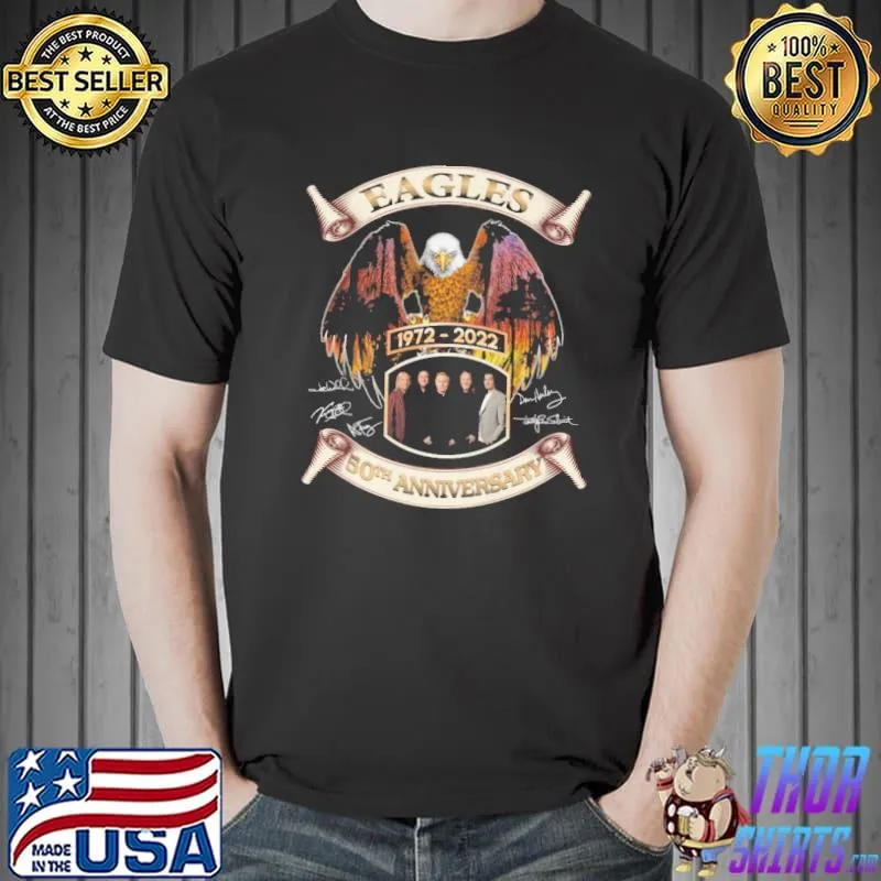 Eageles 1972 2022 50th anniversary signatures shirt