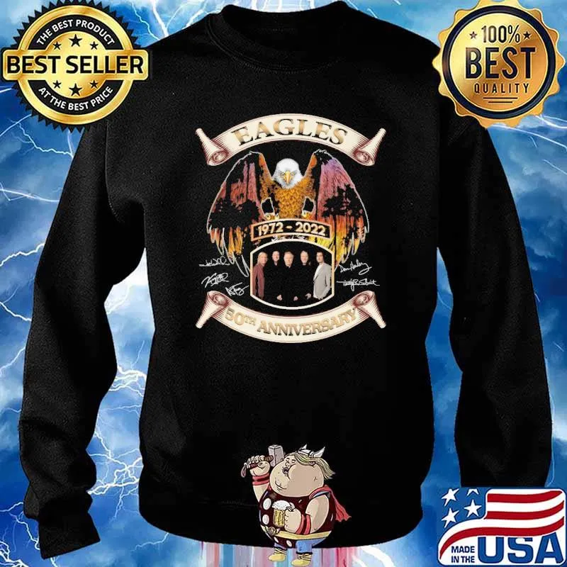Eagles 50th anniversary 1972 2022 signatures s Sweater