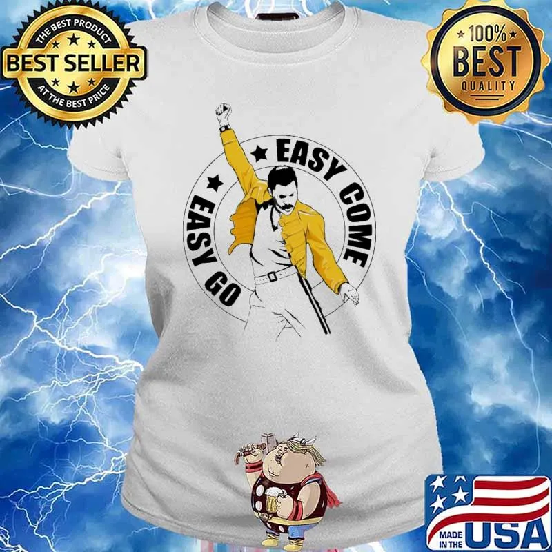 Easy come easy go freddie purrcury s Ladies tee