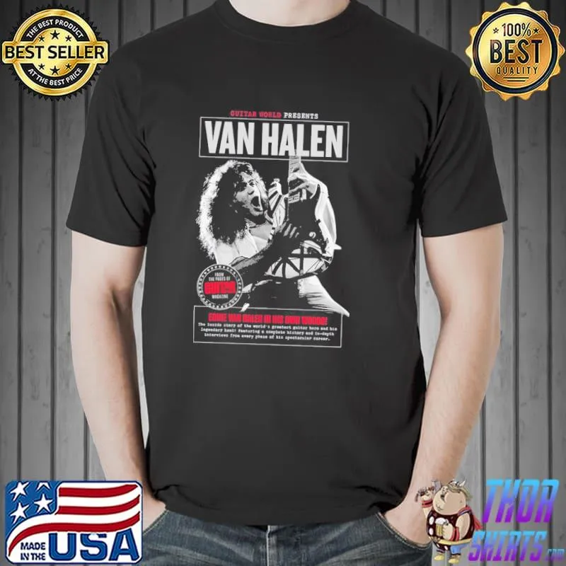 Eddie sss van halen music band shirt