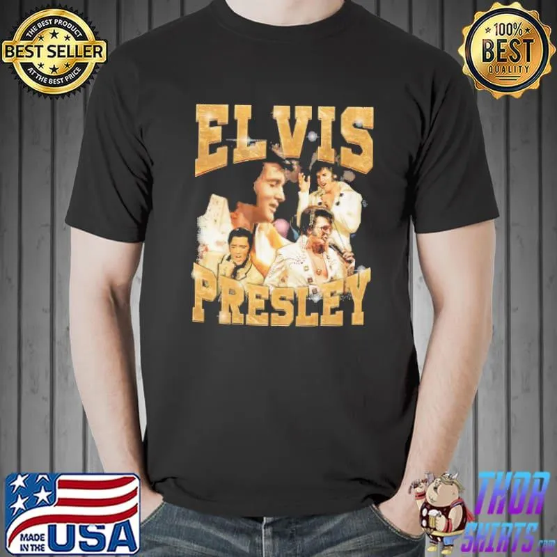 Elvis presley poster graphic rock music shirt