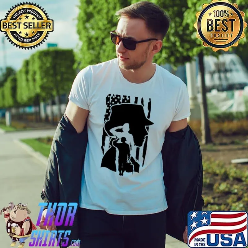 Female Veteran American Flag Shirt
