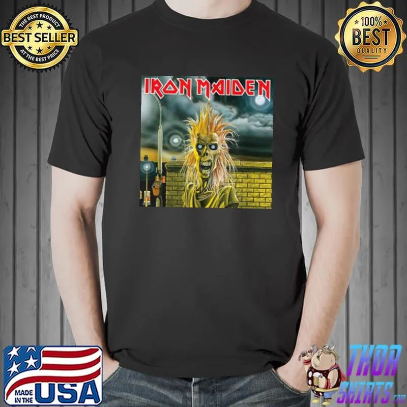 First album cover fanart iron maiden band s Unisex