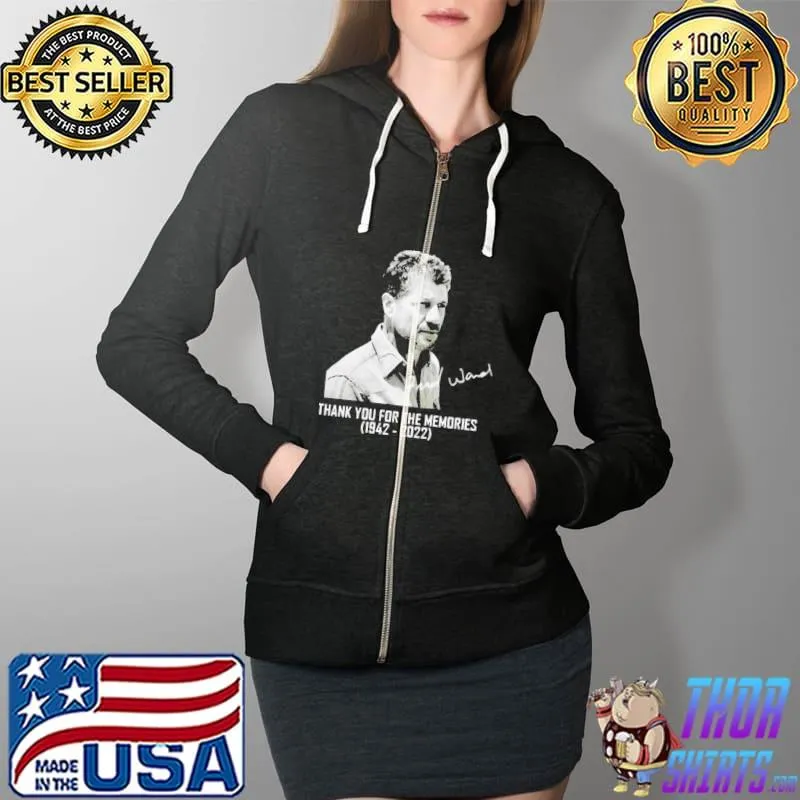Fred ward thank you for the memories 19422022 s Full Zip Hooded