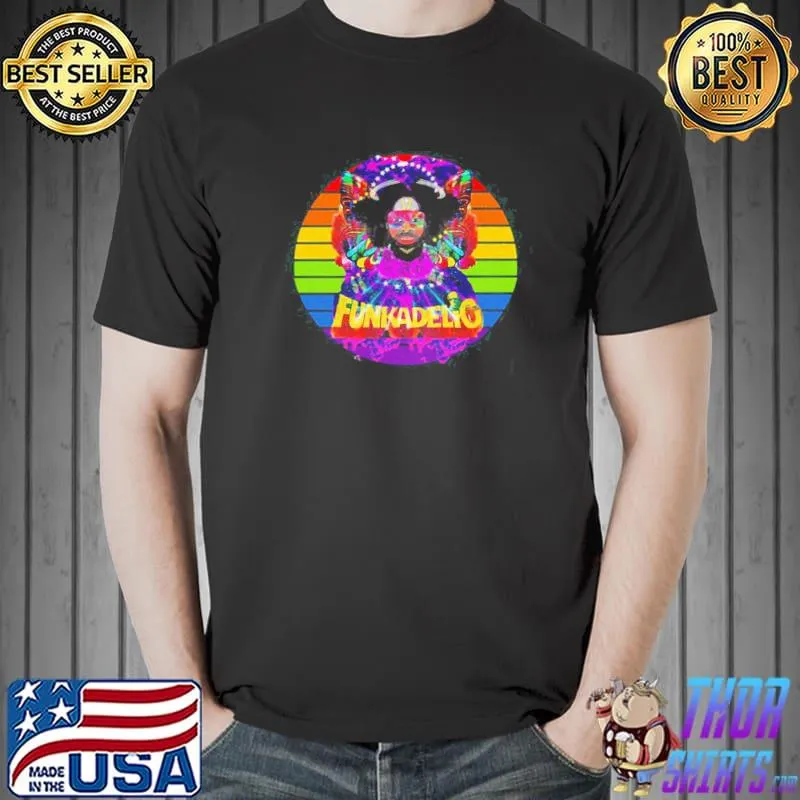 Funky rainbow sunset funkadelic band shirt