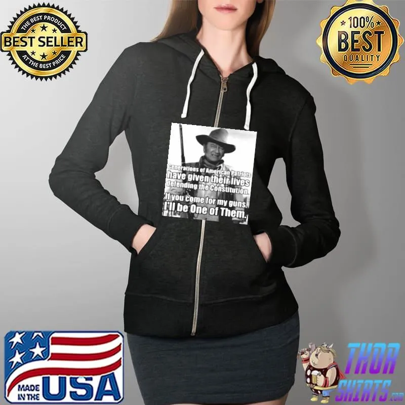 Generations Of American Patriots Have Given Their Lives Defending The Constitution Shirt Full Zip Hooded