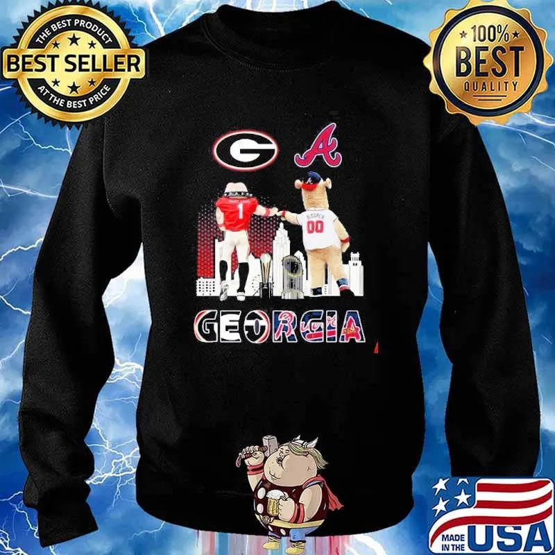 Georgia Bulldogs and atlanta braves s Sweater
