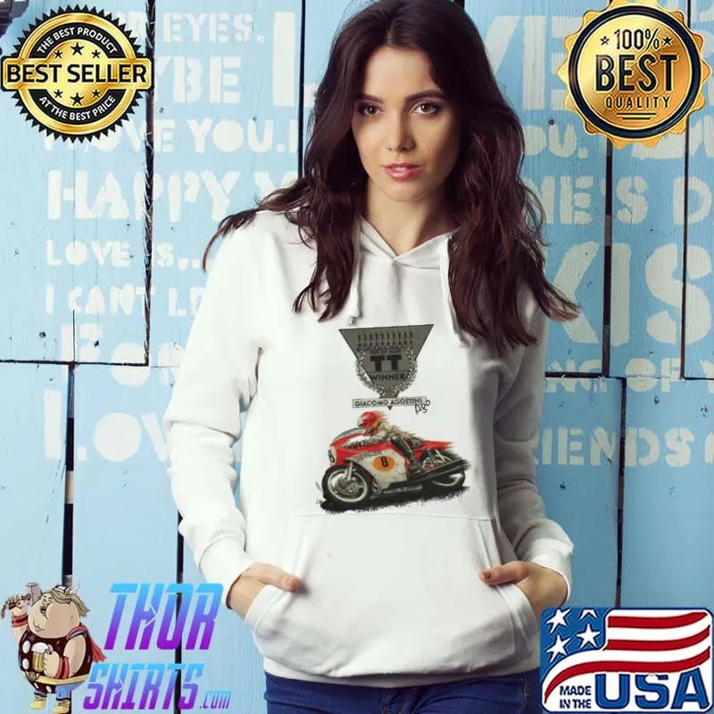 Giacomo agostinI ago multiple winner isle of man manx grand prix by motor motorcycle race s Hoodie