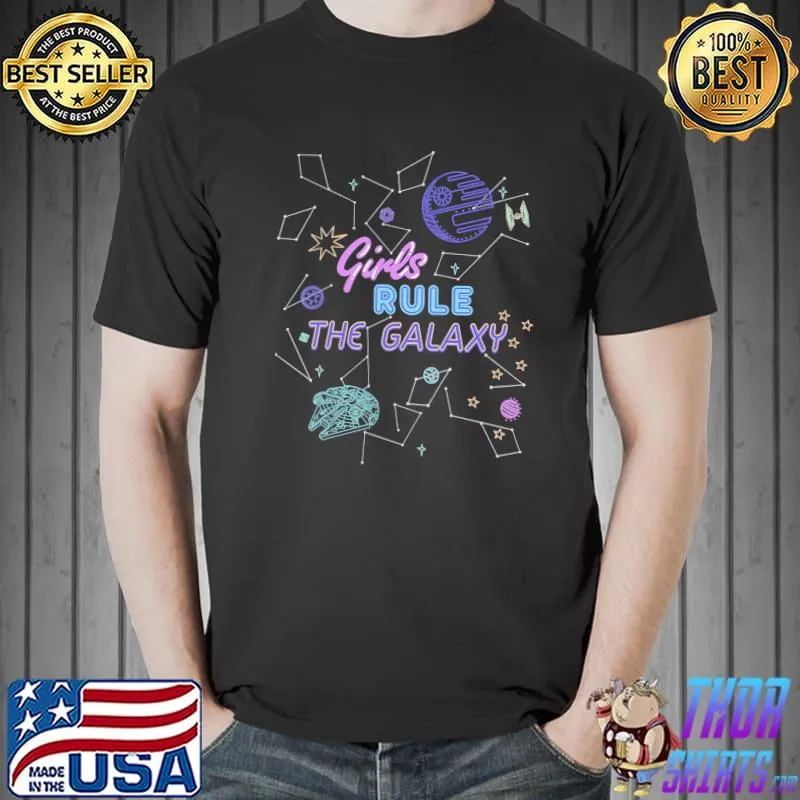 Girls rule the galaxy girls' Star wars shirt