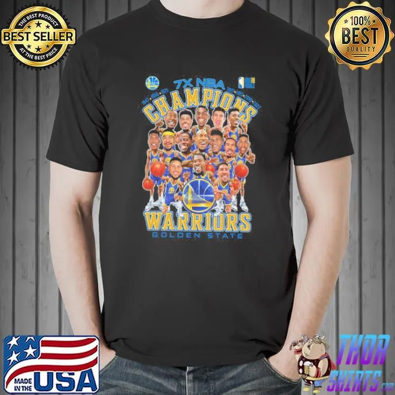 Golden State Warriors 7x NBA Shirt Unisex