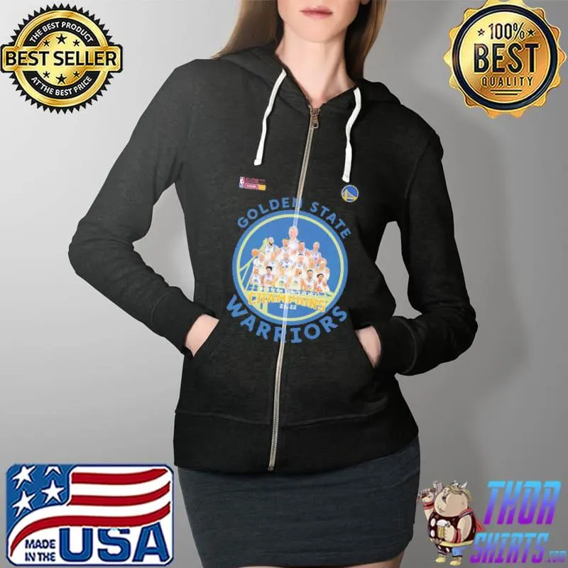 Golden STate Warriors Logo Shirt Full Zip Hooded