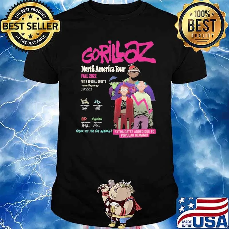 Gorillaz North America Tour Shirt