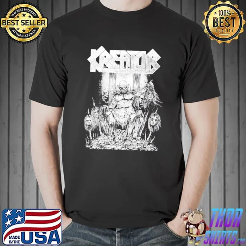 Graphic art kreator retro rock band s Unisex