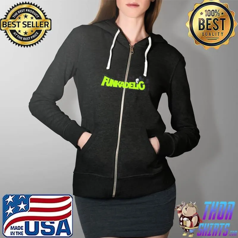 Green neon art funkadelic band s Full Zip Hooded