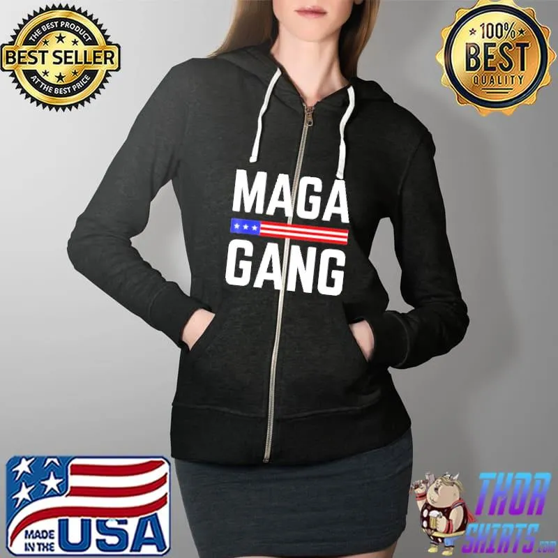 Grunge maga gang American flag s Full Zip Hooded