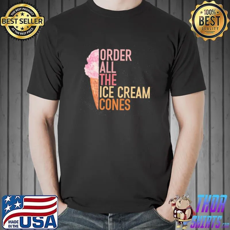 Ice cream lover funny kid's summer shirt