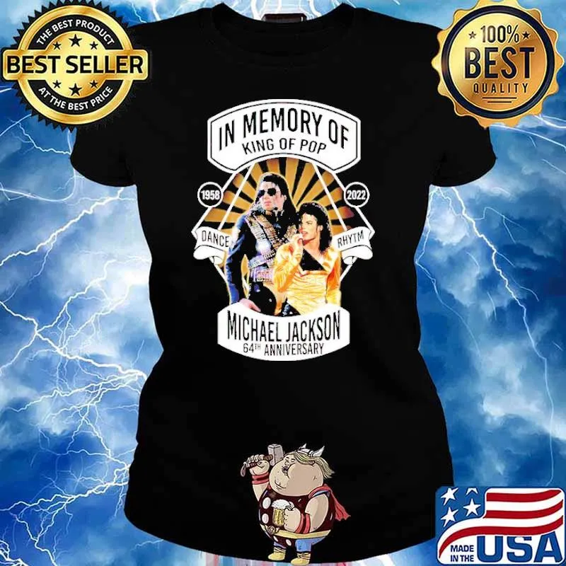 In memory of King of Pop Michael Jackson 64th anniversary s Ladies tee