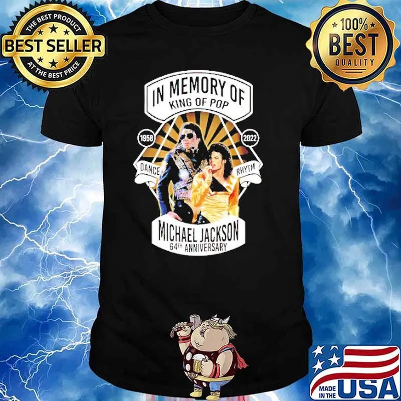 In memory of King of Pop Michael Jackson 64th anniversary shirt