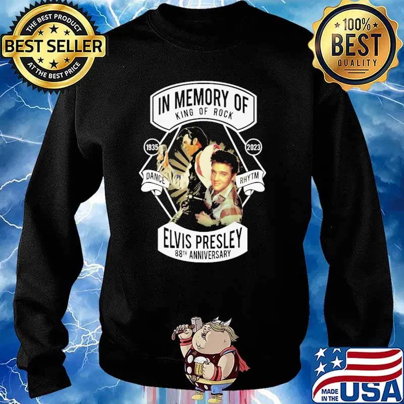 In memory of king of rock elvis presley 88th anniversary s Sweater