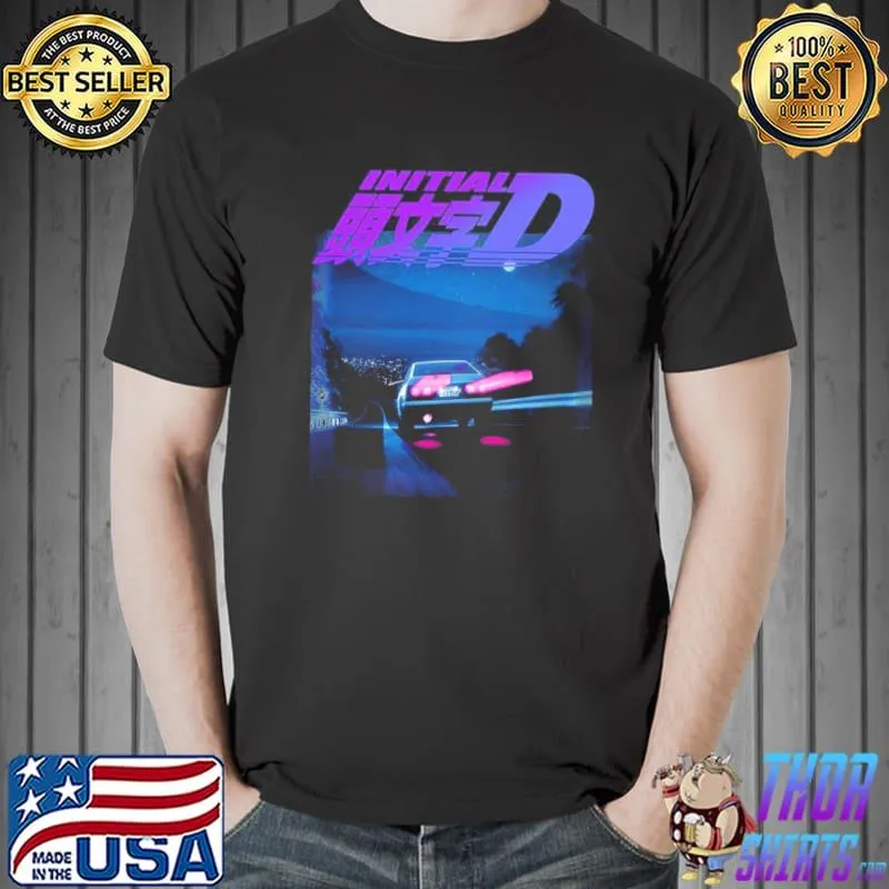 Initial d neon ae86 shirt
