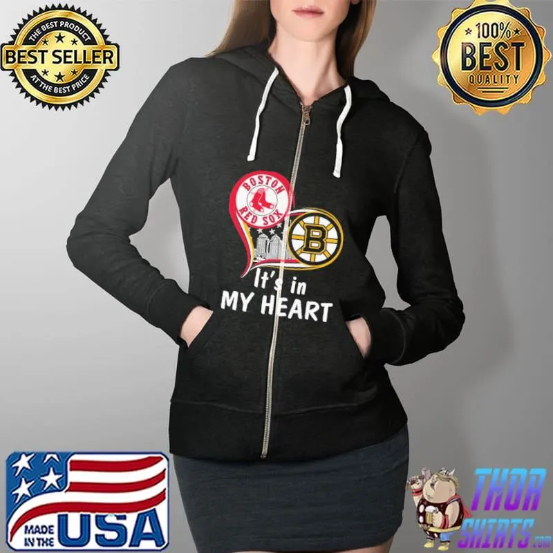 It's In My Boston Red Sox Shirt Full Zip Hooded