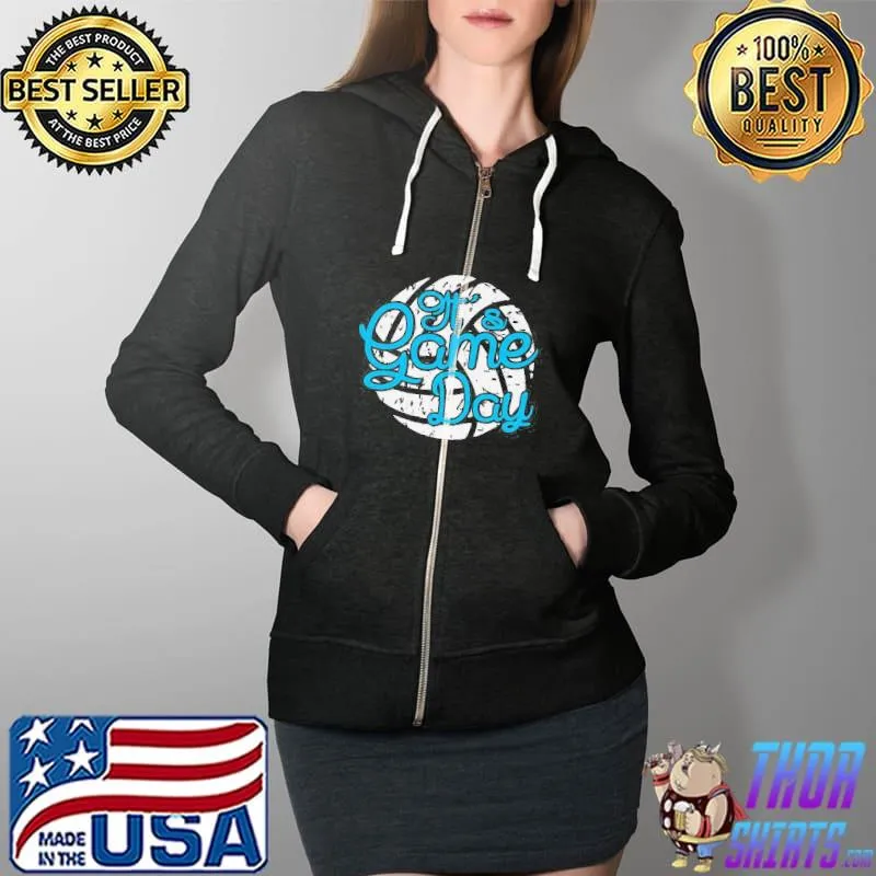 Its game day volleyball game s Full Zip Hooded