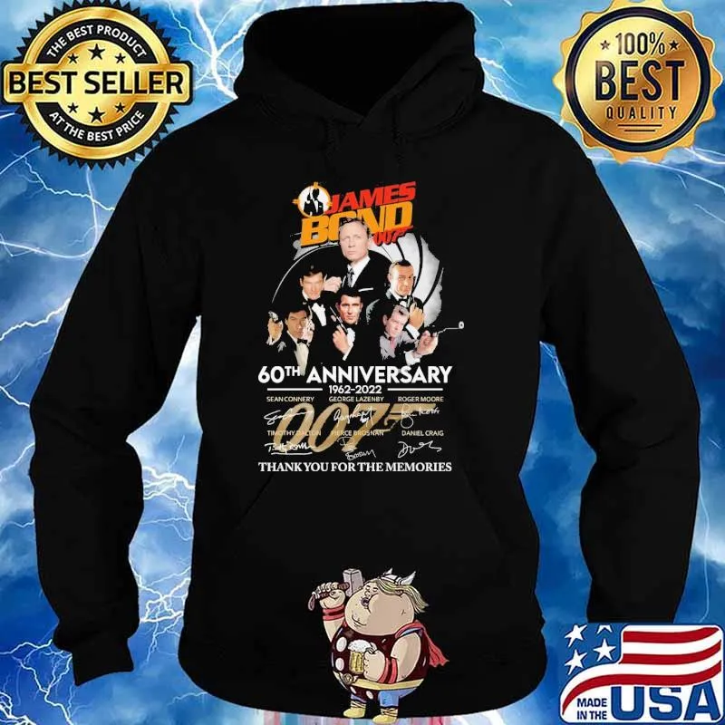 James Bond 007 60th anniversary thank memories signatures s Hoodie