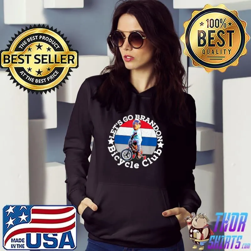 Joe Biden let's go brandon Bicycle Crash Bike Wreck I'm Good RIDIN With Biden T-s Hoodie