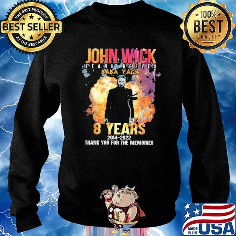 John wick keanu reeves baba yaga 8 years memories signature s Sweater