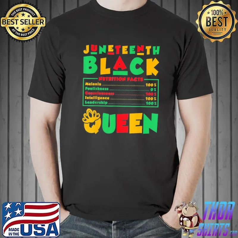Juneteenth black queen melanin juneteenth shirt