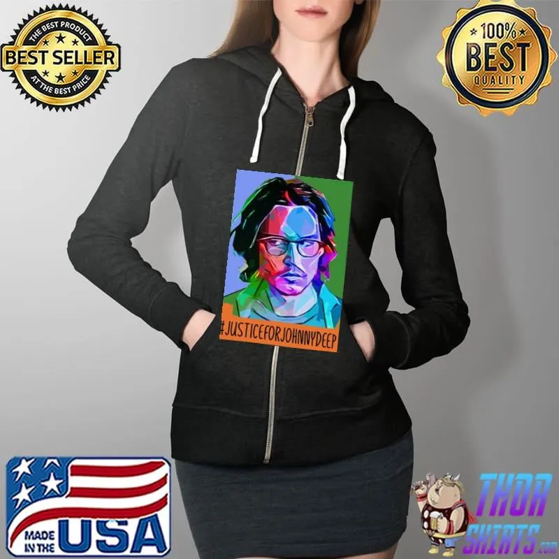 Justice for johnny depp stand with johnny s Full Zip Hooded