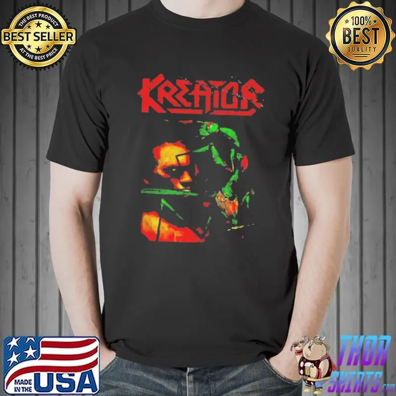 K.t.r trending graphic kreator retro rock band shirt