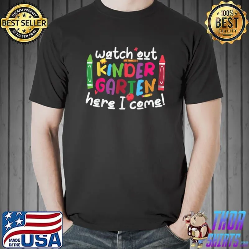 Kinder Crew Funny Kindergarten Teacher 1st Day of School T-Shirt
