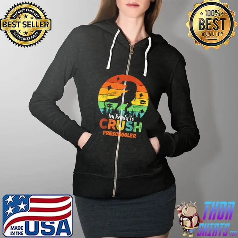 Kindergarten Rocks Preschooler Back to School Chalkboard T-Shirt Full Zip Hooded