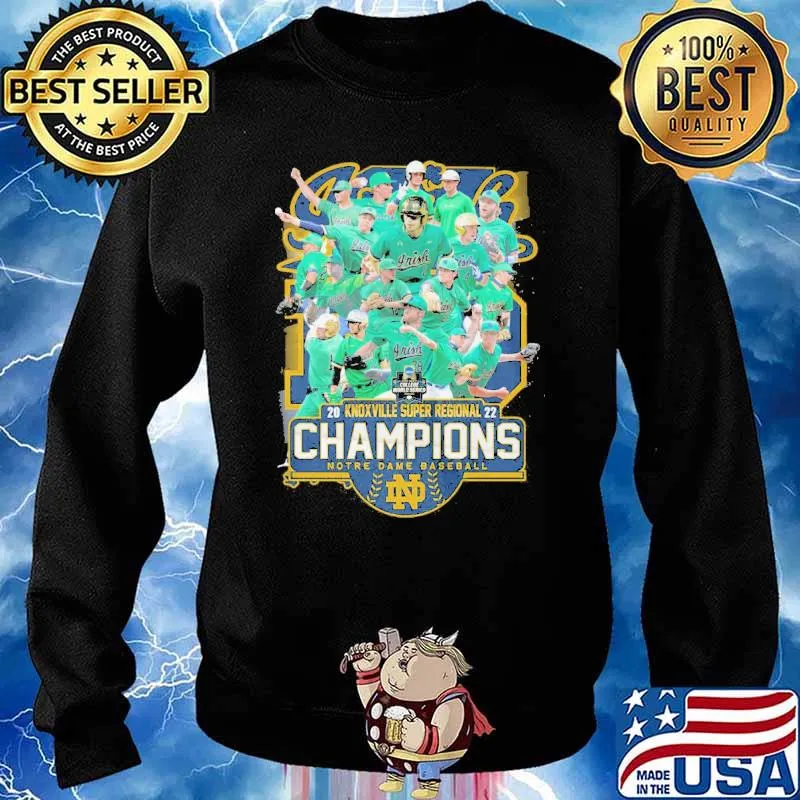 Knoxville super champions Notre Dame Irish baseball s Sweater