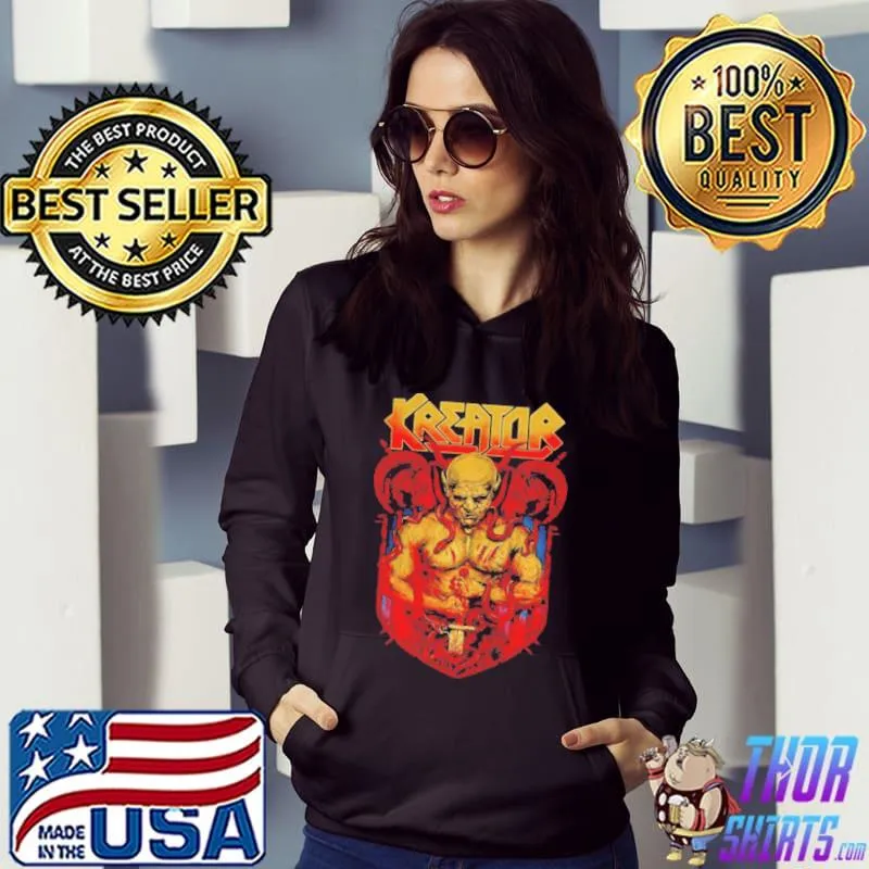 Kreator retro rock band s Hoodie
