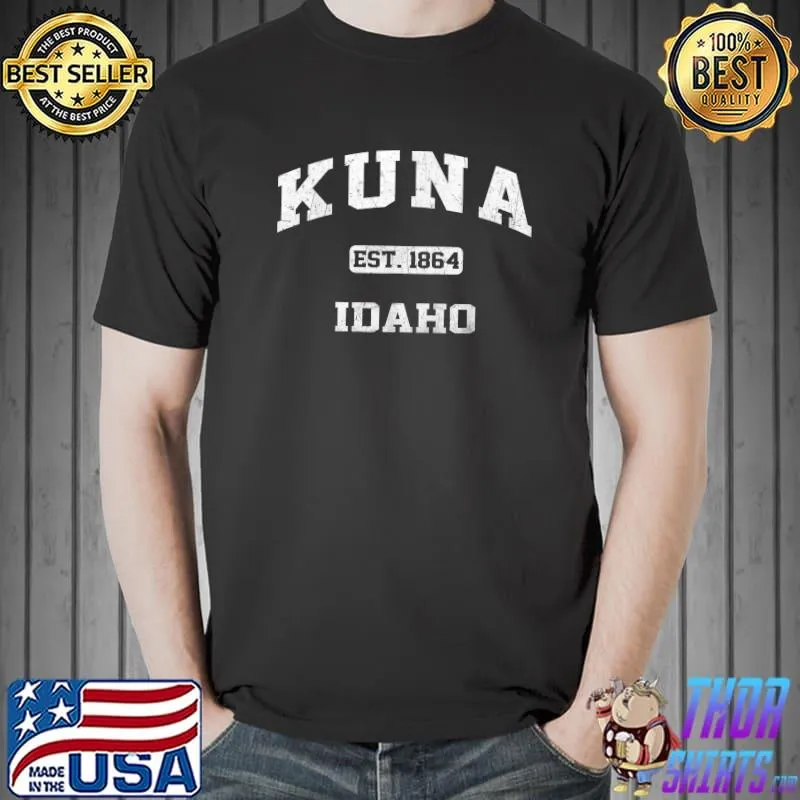 Kuna Idaho ID vintage State Athletic style T-Shirt Unisex