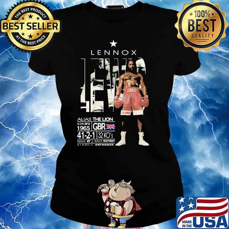 Lennox Lewis Boxing Shirt Ladies tee