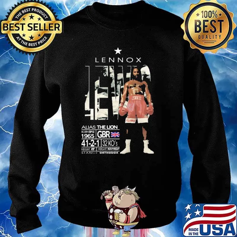 Lennox Lewis Boxing Shirt Sweater